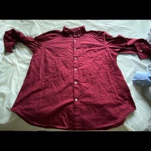 Mens Old Navy Burgundy Dress shirt 3xl xxxl